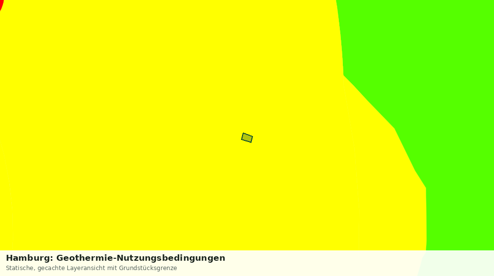 Statische Kartenansicht: Hamburg: Geothermie-Nutzungsbedingungen