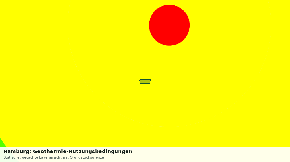 Statische Kartenansicht: Hamburg: Geothermie-Nutzungsbedingungen
