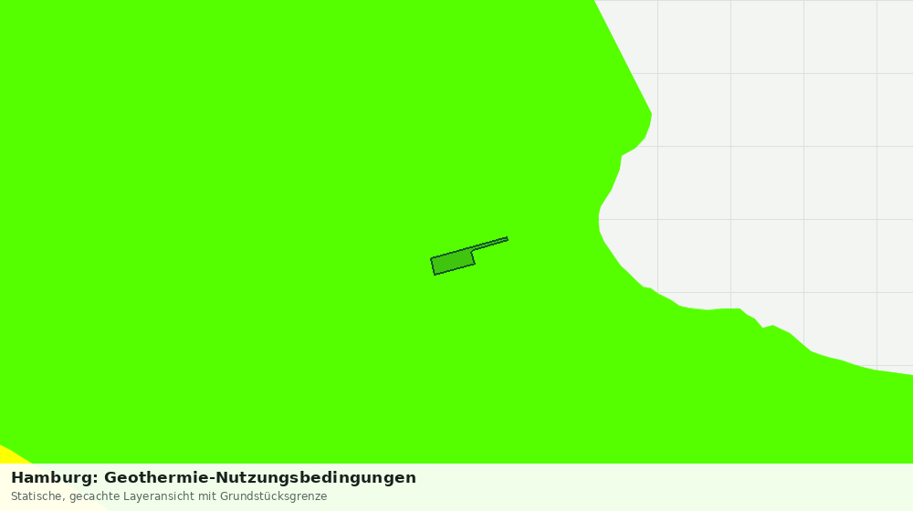 Statische Kartenansicht: Hamburg: Geothermie-Nutzungsbedingungen