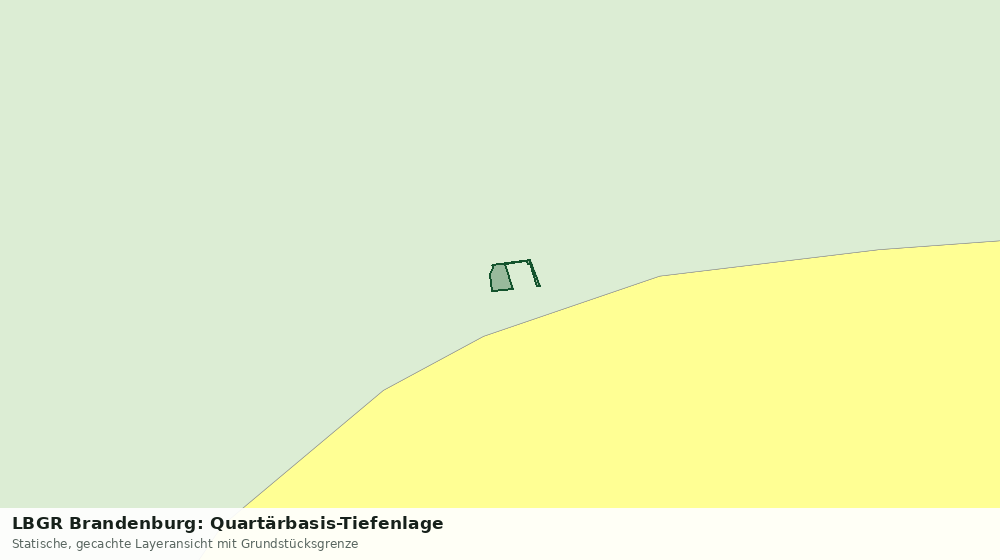Statische Kartenansicht: LBGR Brandenburg: Quartärbasis-Tiefenlage