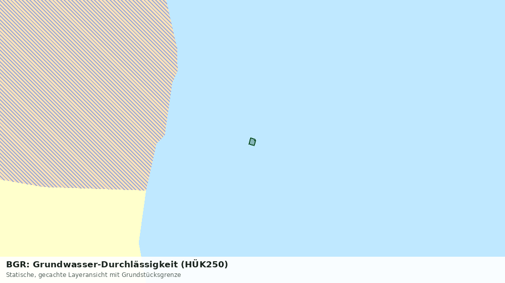 Statische Kartenansicht: BGR: Grundwasser-Durchlässigkeit (HÜK250)