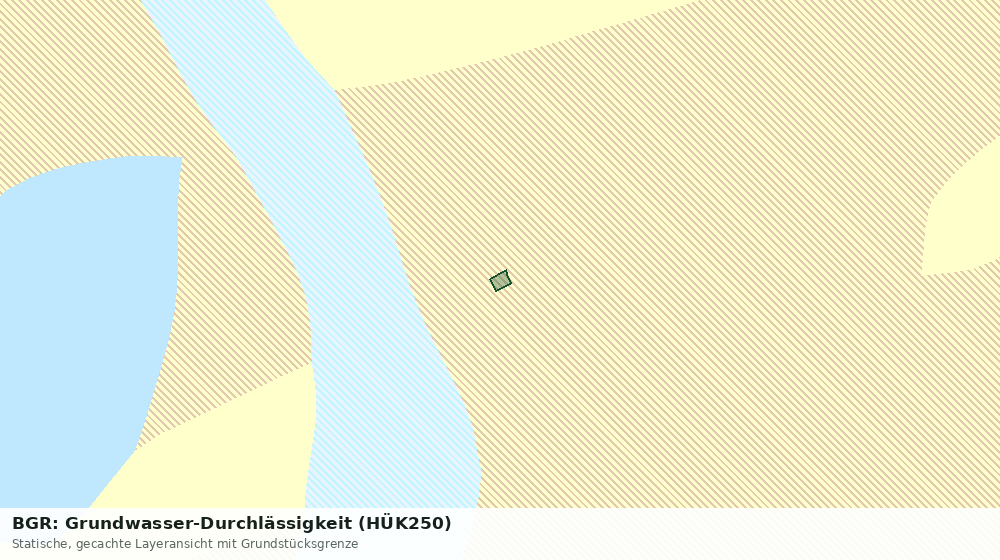 Statische Kartenansicht: BGR: Grundwasser-Durchlässigkeit (HÜK250)