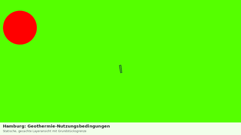 Statische Kartenansicht: Hamburg: Geothermie-Nutzungsbedingungen