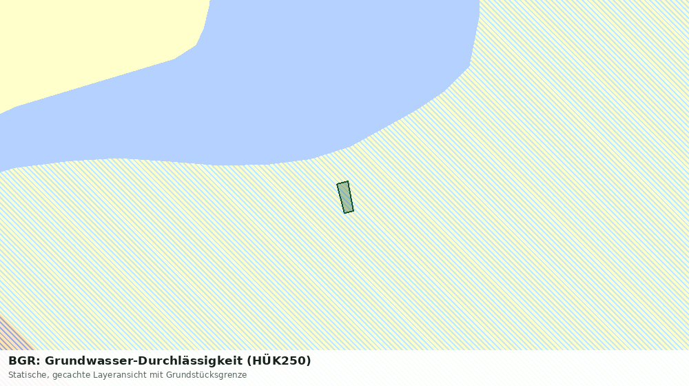 Statische Kartenansicht: BGR: Grundwasser-Durchlässigkeit (HÜK250)
