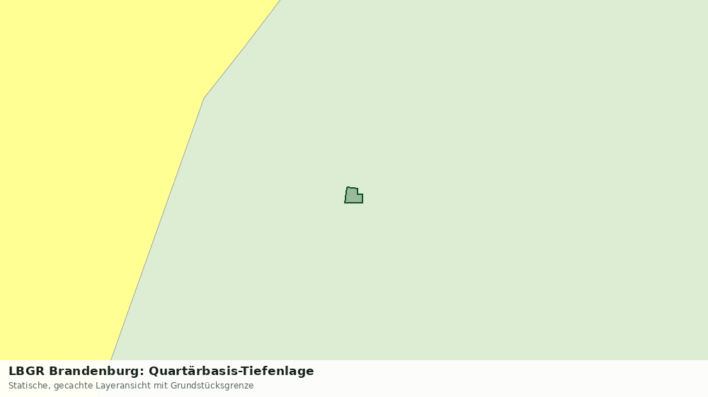 Statische Kartenansicht: LBGR Brandenburg: Quartärbasis-Tiefenlage