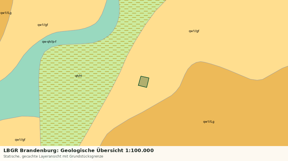 Statische Kartenansicht: LBGR Brandenburg: Geologische Übersicht 1:100.000