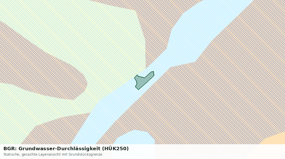 Statische Kartenansicht: BGR: Grundwasser-Durchlässigkeit (HÜK250)