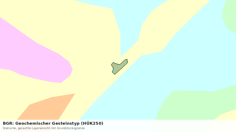 Statische Kartenansicht: BGR: Geochemischer Gesteinstyp (HÜK250)