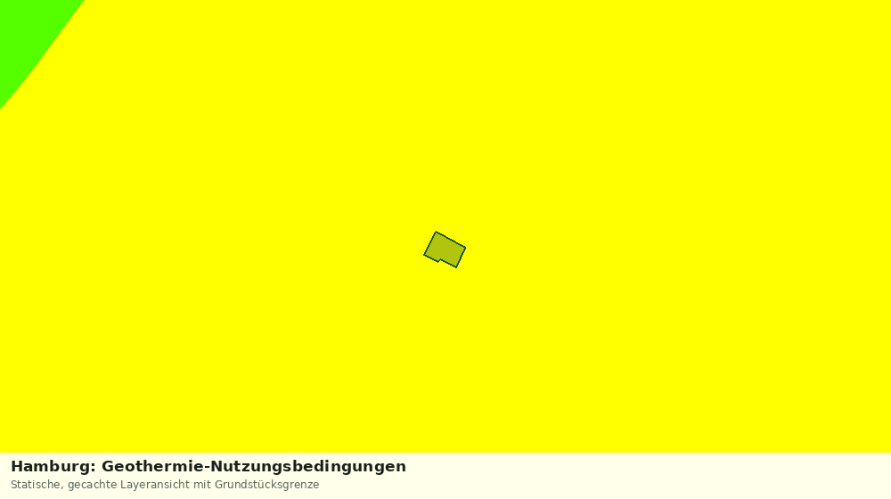 Statische Kartenansicht: Hamburg: Geothermie-Nutzungsbedingungen