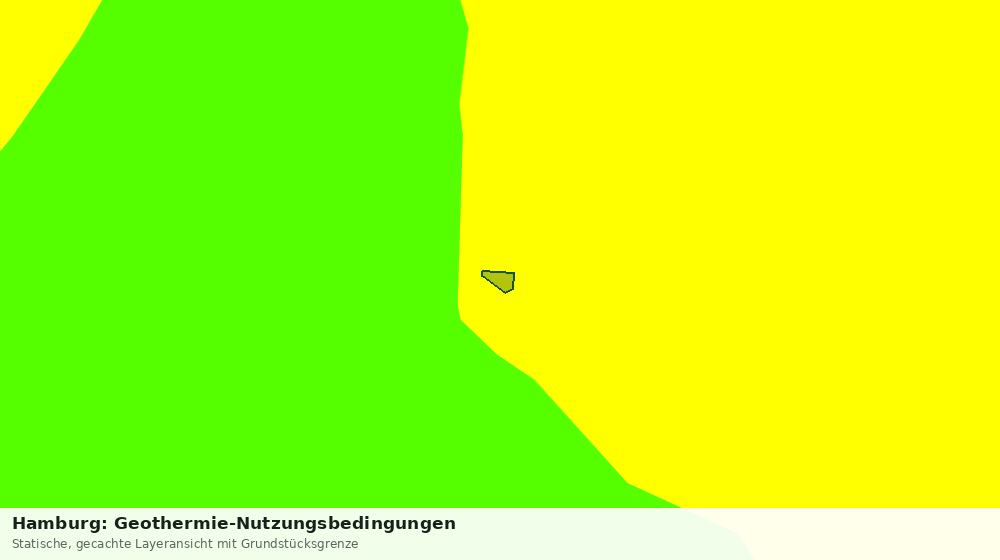 Statische Kartenansicht: Hamburg: Geothermie-Nutzungsbedingungen