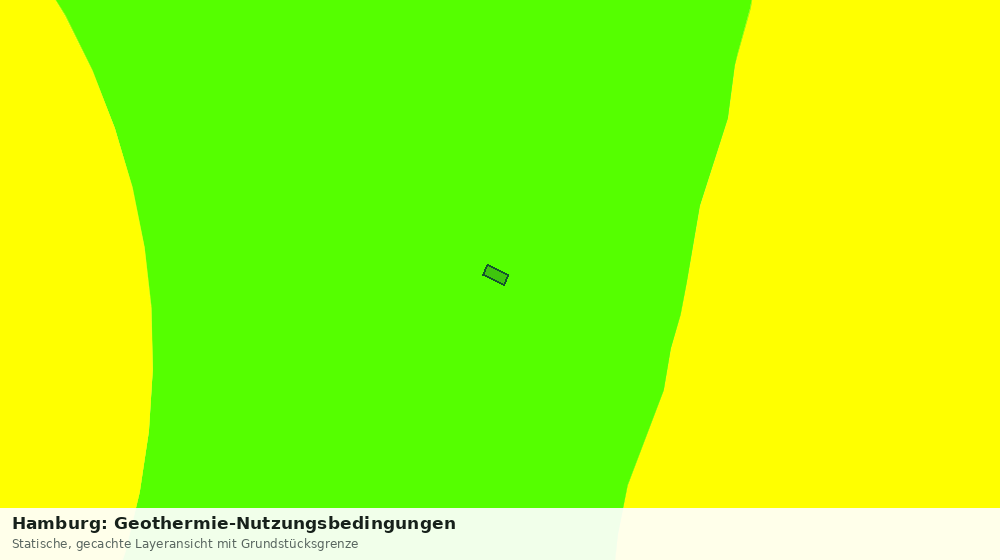 Statische Kartenansicht: Hamburg: Geothermie-Nutzungsbedingungen