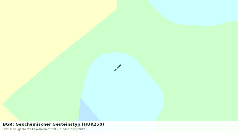 Statische Kartenansicht: BGR: Geochemischer Gesteinstyp (HÜK250)