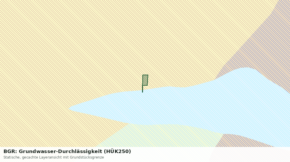 Statische Kartenansicht: BGR: Grundwasser-Durchlässigkeit (HÜK250)