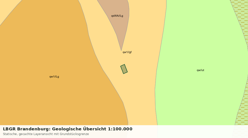 Statische Kartenansicht: LBGR Brandenburg: Geologische Übersicht 1:100.000