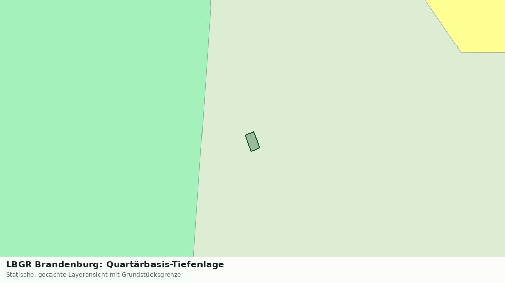 Statische Kartenansicht: LBGR Brandenburg: Quartärbasis-Tiefenlage