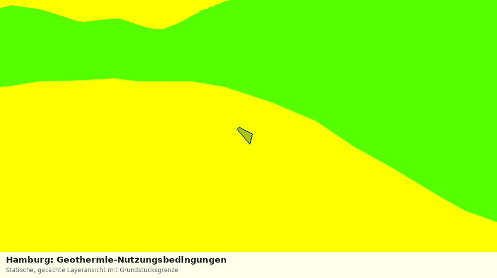 Statische Kartenansicht: Hamburg: Geothermie-Nutzungsbedingungen
