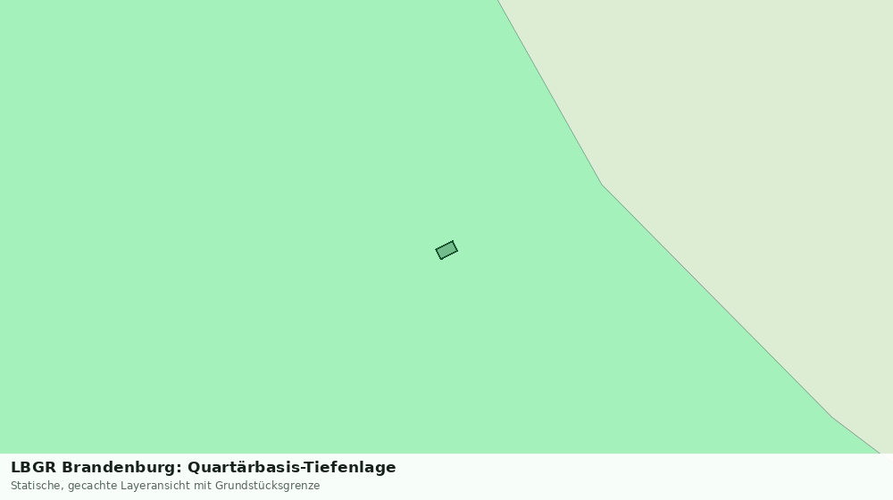 Statische Kartenansicht: LBGR Brandenburg: Quartärbasis-Tiefenlage
