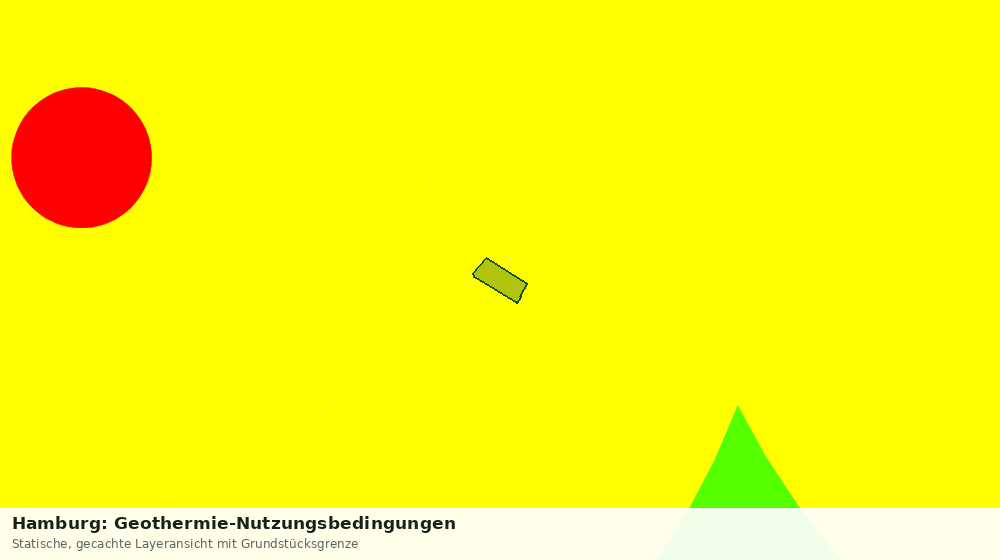 Statische Kartenansicht: Hamburg: Geothermie-Nutzungsbedingungen