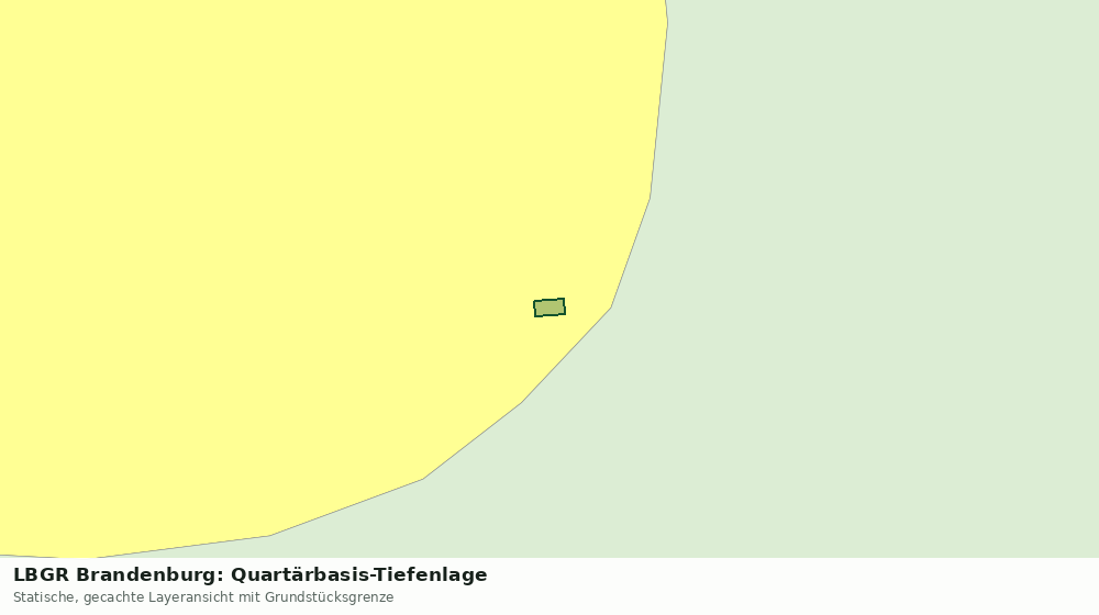 Statische Kartenansicht: LBGR Brandenburg: Quartärbasis-Tiefenlage