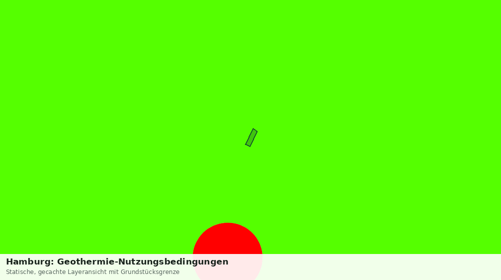 Statische Kartenansicht: Hamburg: Geothermie-Nutzungsbedingungen