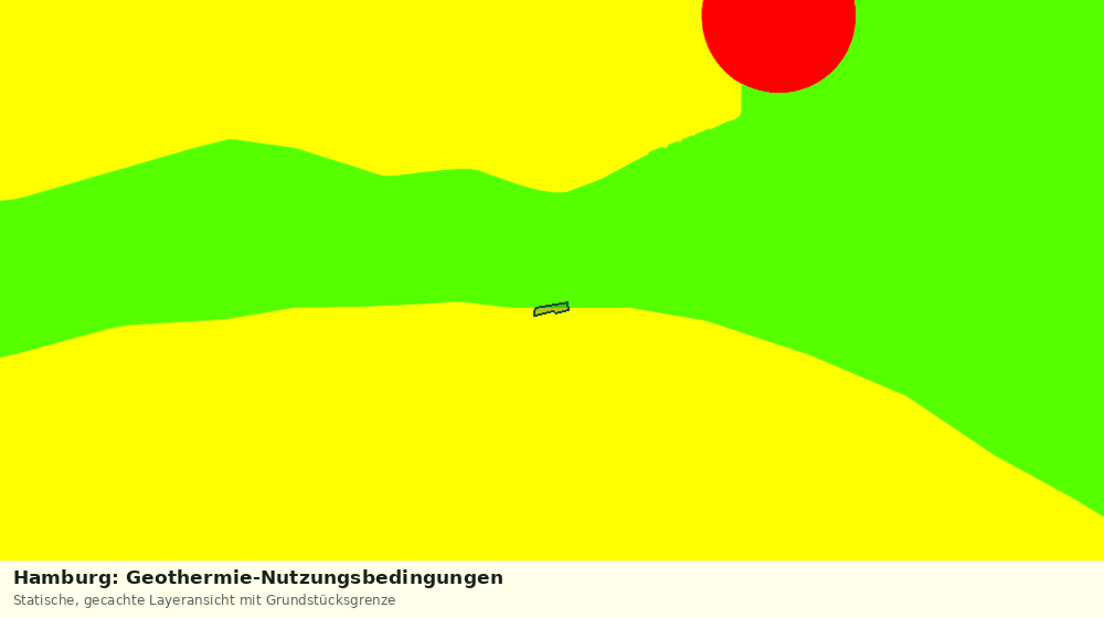 Statische Kartenansicht: Hamburg: Geothermie-Nutzungsbedingungen