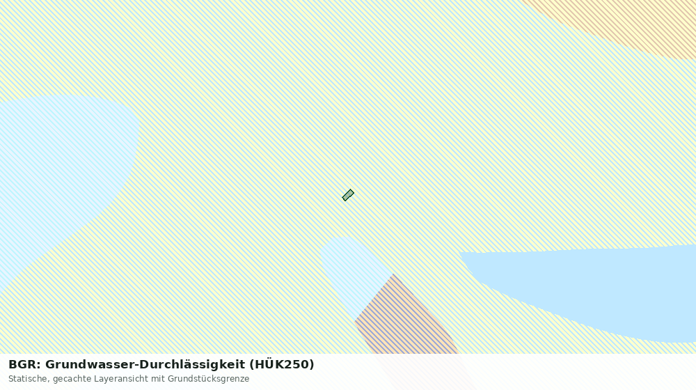 Statische Kartenansicht: BGR: Grundwasser-Durchlässigkeit (HÜK250)