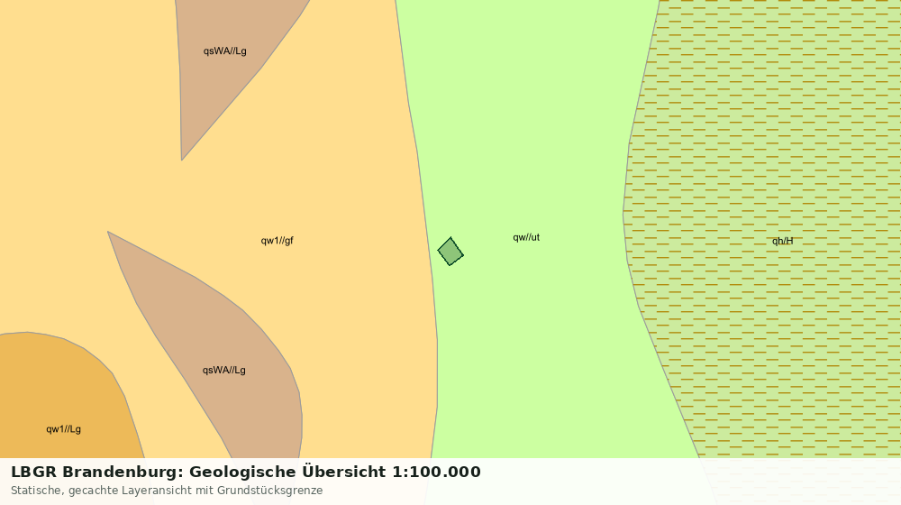 Statische Kartenansicht: LBGR Brandenburg: Geologische Übersicht 1:100.000