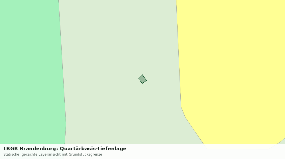 Statische Kartenansicht: LBGR Brandenburg: Quartärbasis-Tiefenlage