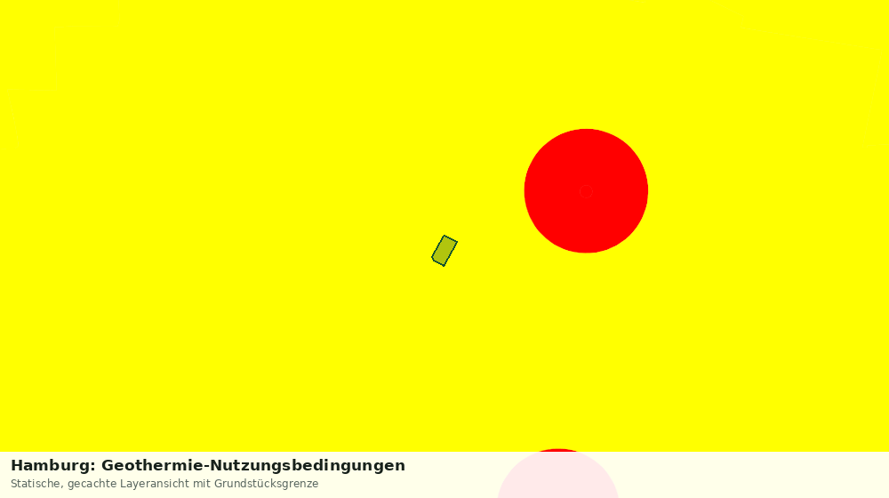 Statische Kartenansicht: Hamburg: Geothermie-Nutzungsbedingungen