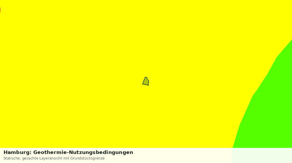 Statische Kartenansicht: Hamburg: Geothermie-Nutzungsbedingungen