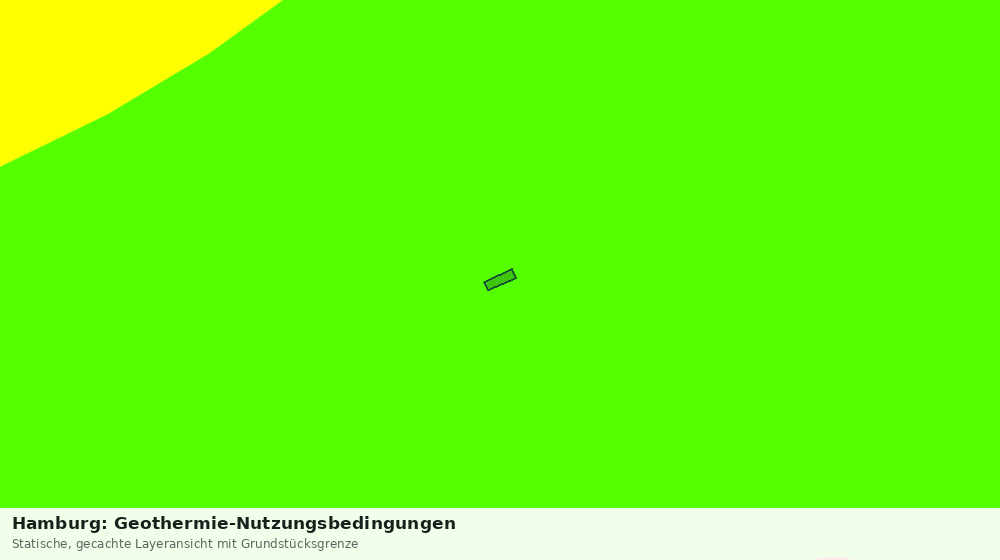 Statische Kartenansicht: Hamburg: Geothermie-Nutzungsbedingungen
