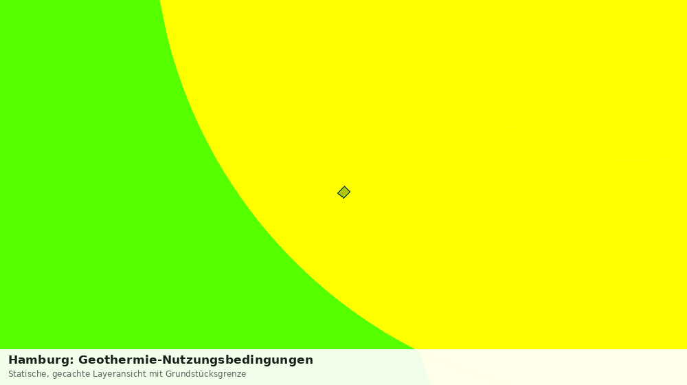 Statische Kartenansicht: Hamburg: Geothermie-Nutzungsbedingungen