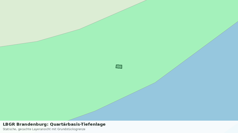 Statische Kartenansicht: LBGR Brandenburg: Quartärbasis-Tiefenlage