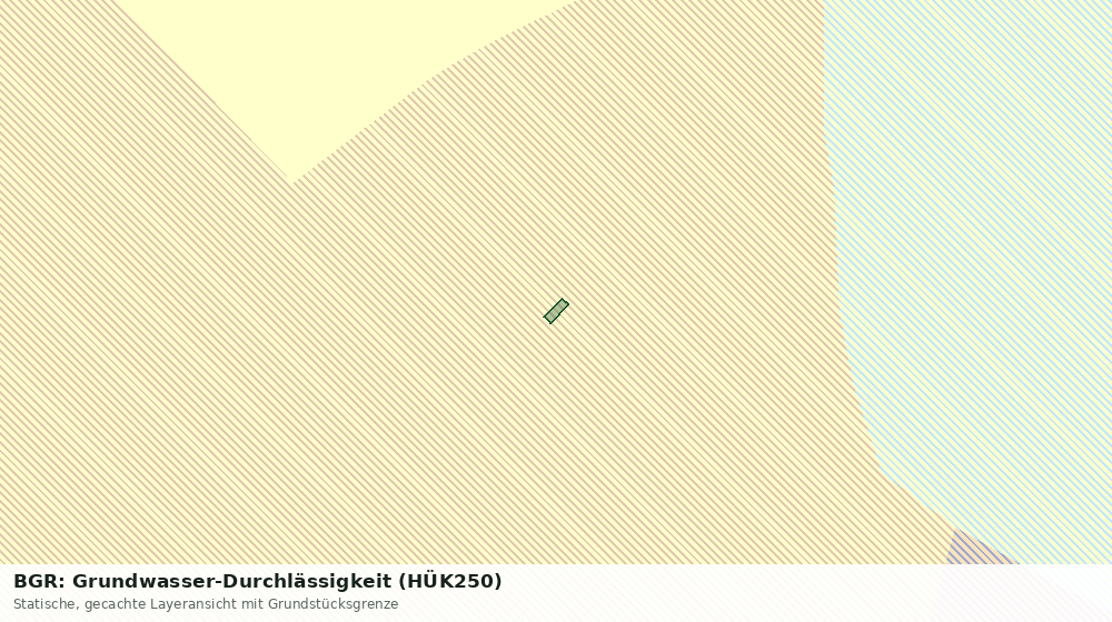 Statische Kartenansicht: BGR: Grundwasser-Durchlässigkeit (HÜK250)