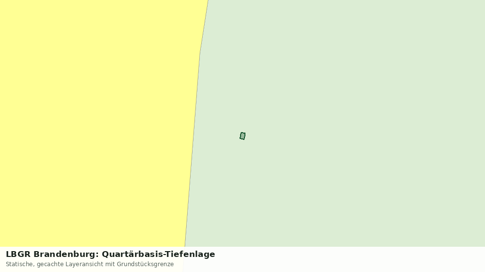 Statische Kartenansicht: LBGR Brandenburg: Quartärbasis-Tiefenlage