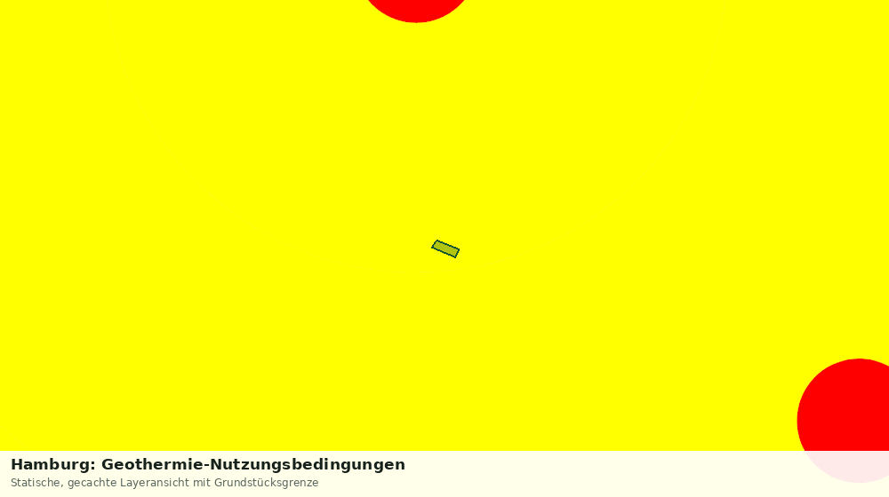 Statische Kartenansicht: Hamburg: Geothermie-Nutzungsbedingungen