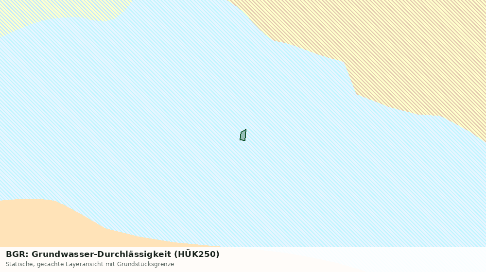 Statische Kartenansicht: BGR: Grundwasser-Durchlässigkeit (HÜK250)
