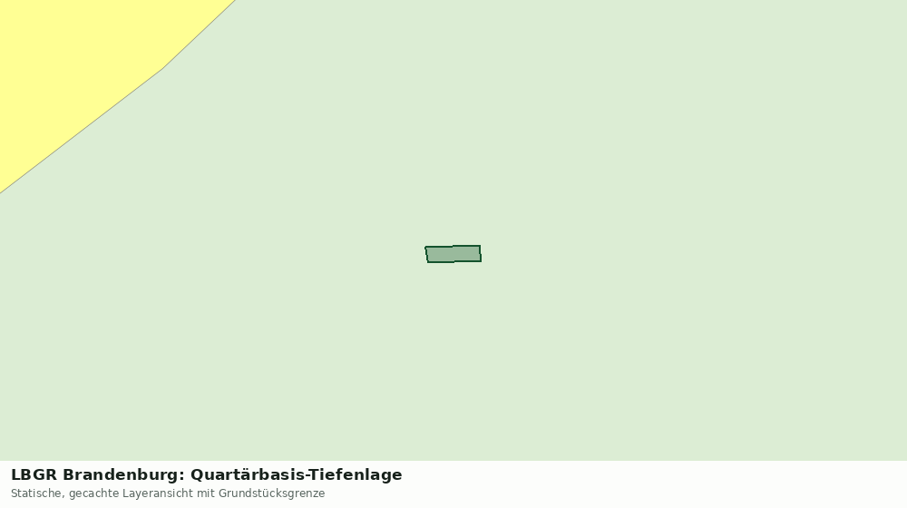 Statische Kartenansicht: LBGR Brandenburg: Quartärbasis-Tiefenlage