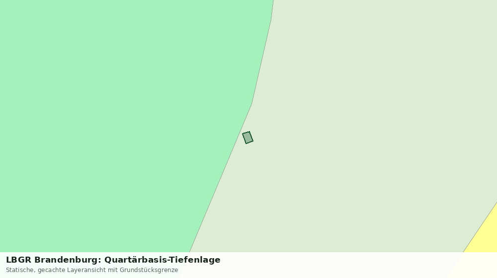 Statische Kartenansicht: LBGR Brandenburg: Quartärbasis-Tiefenlage