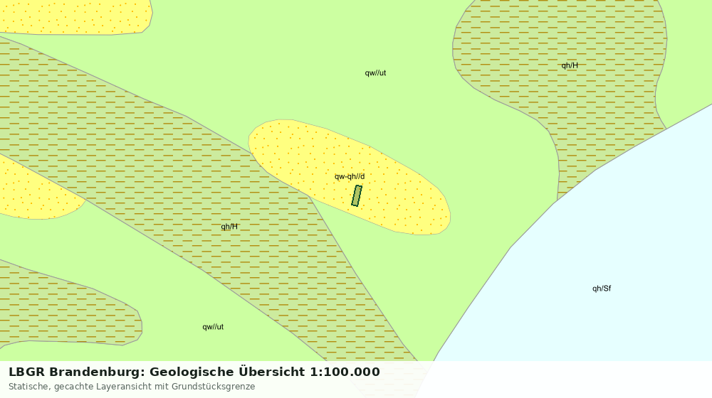 Statische Kartenansicht: LBGR Brandenburg: Geologische Übersicht 1:100.000