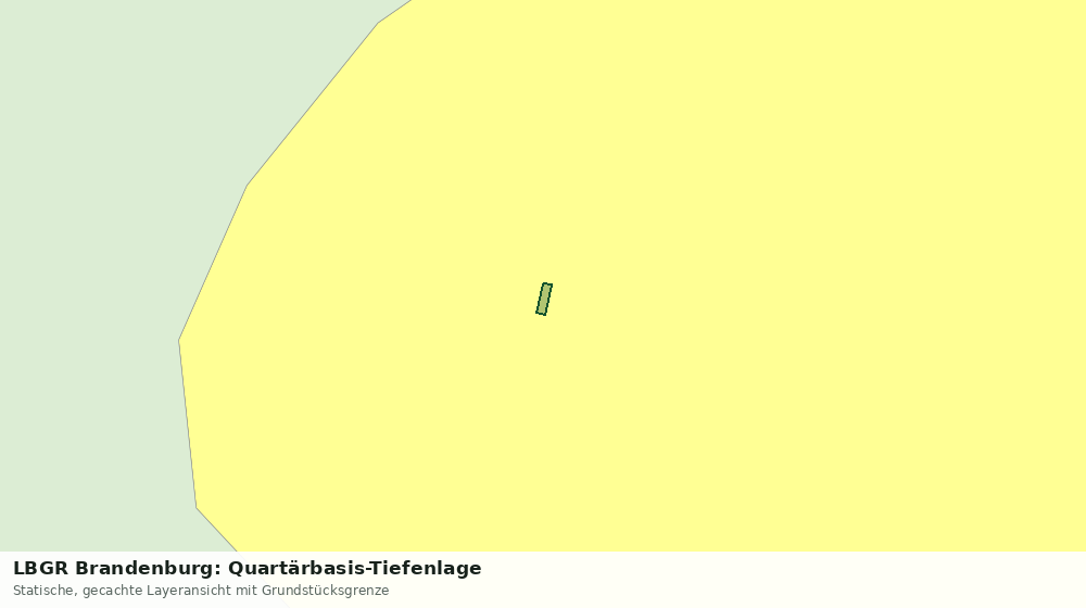 Statische Kartenansicht: LBGR Brandenburg: Quartärbasis-Tiefenlage