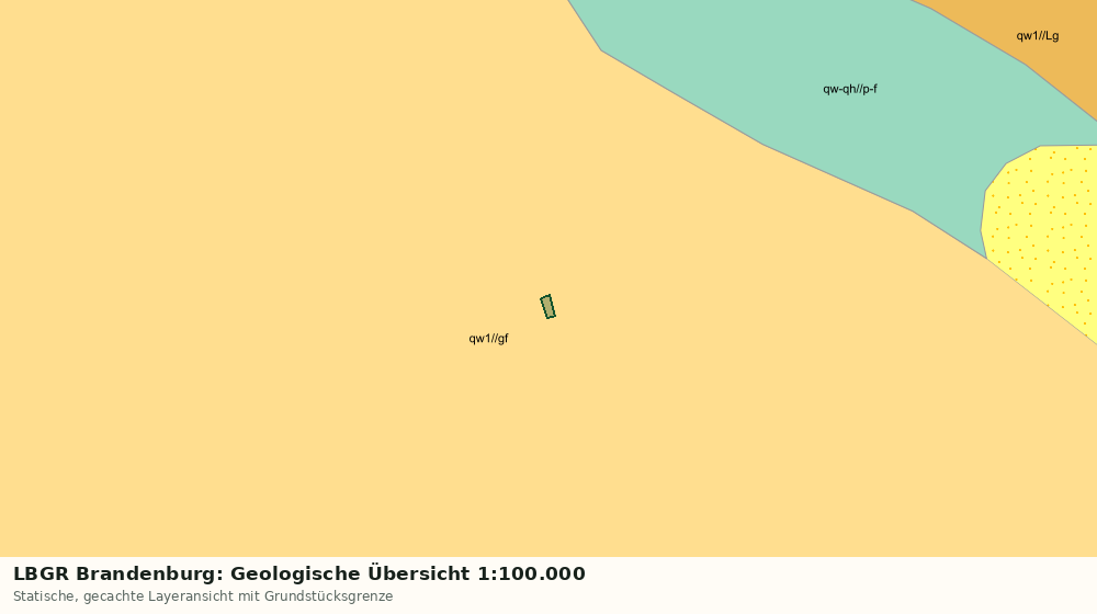 Statische Kartenansicht: LBGR Brandenburg: Geologische Übersicht 1:100.000