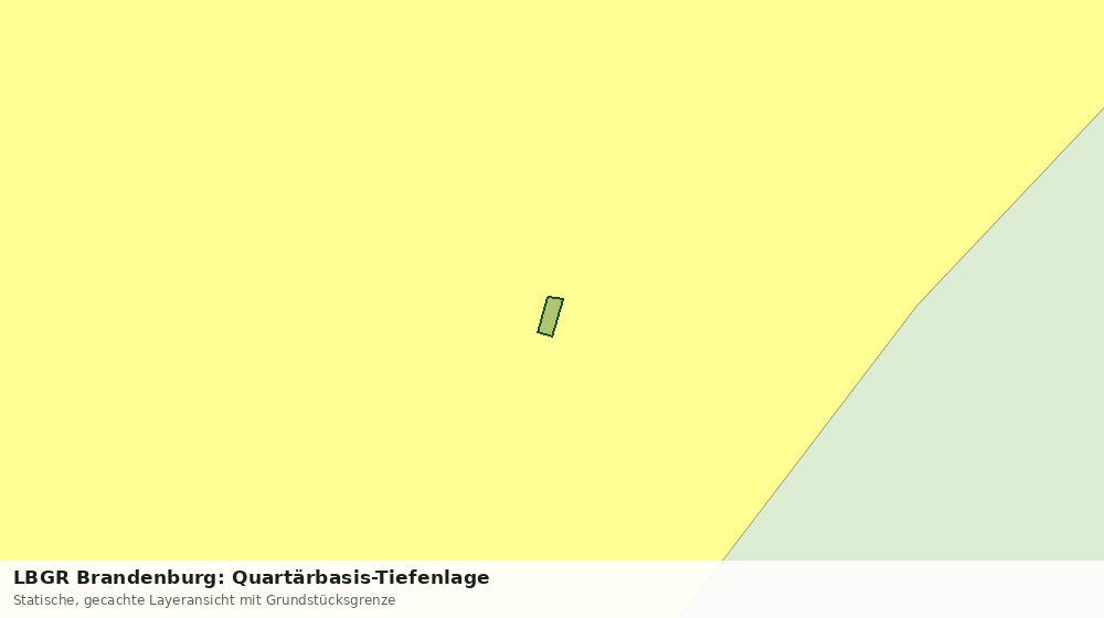 Statische Kartenansicht: LBGR Brandenburg: Quartärbasis-Tiefenlage
