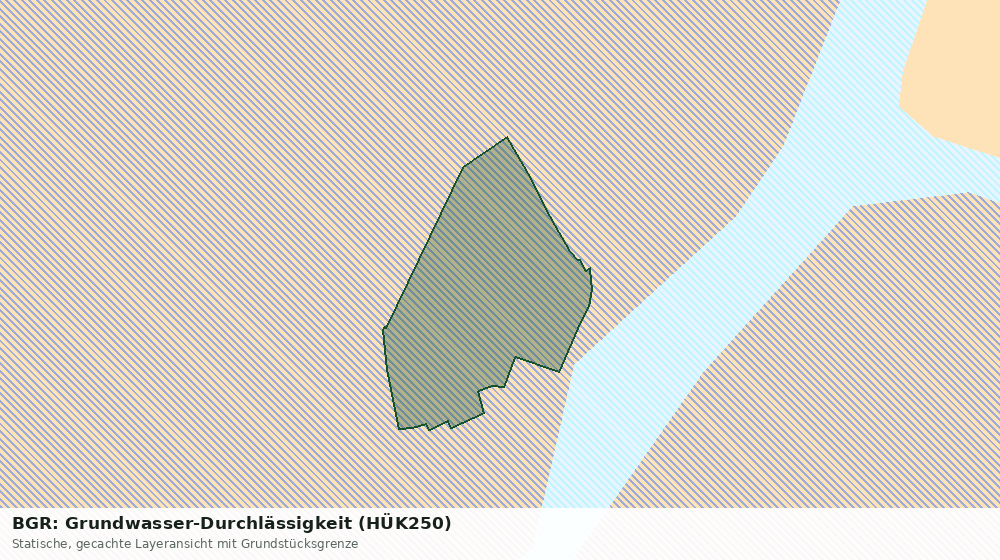 Statische Kartenansicht: BGR: Grundwasser-Durchlässigkeit (HÜK250)