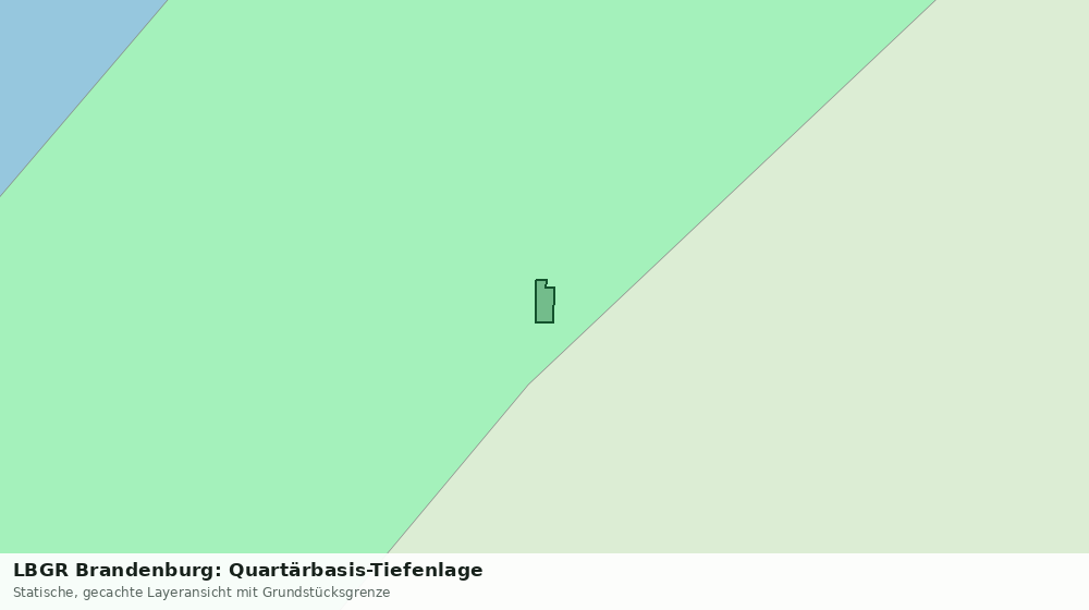Statische Kartenansicht: LBGR Brandenburg: Quartärbasis-Tiefenlage