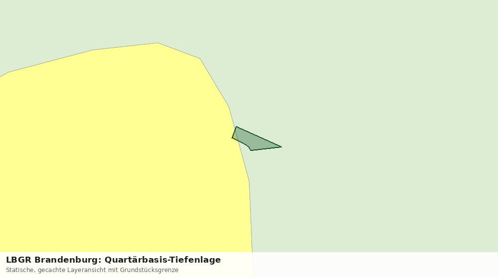 Statische Kartenansicht: LBGR Brandenburg: Quartärbasis-Tiefenlage