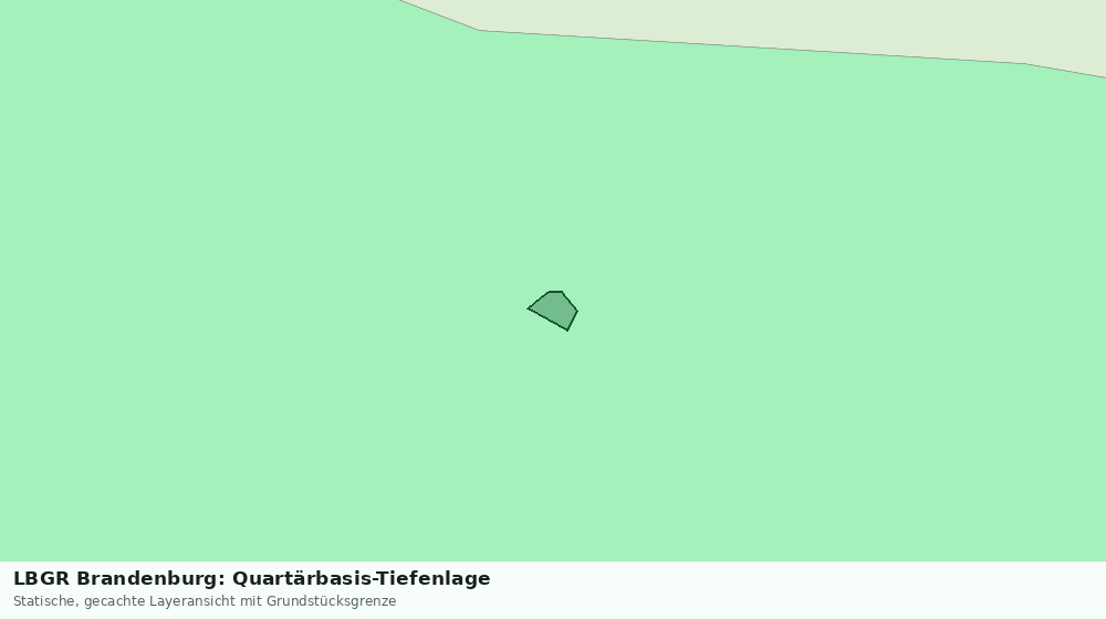 Statische Kartenansicht: LBGR Brandenburg: Quartärbasis-Tiefenlage