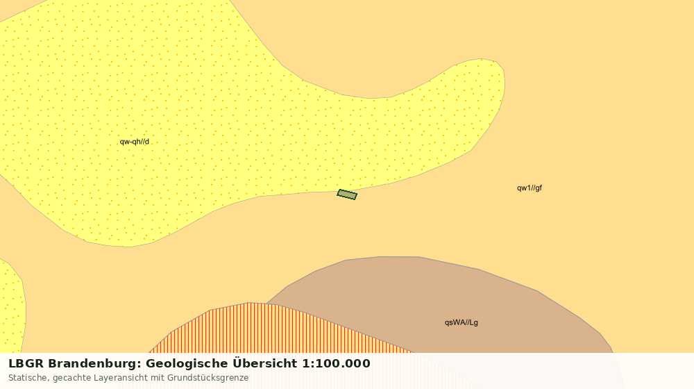Statische Kartenansicht: LBGR Brandenburg: Geologische Übersicht 1:100.000
