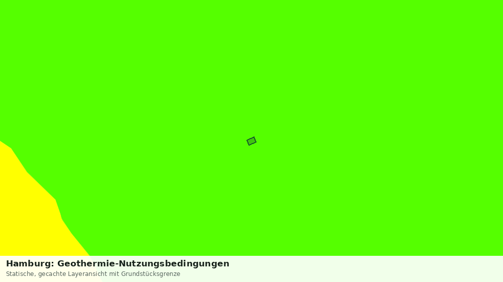 Statische Kartenansicht: Hamburg: Geothermie-Nutzungsbedingungen