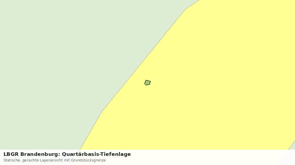 Statische Kartenansicht: LBGR Brandenburg: Quartärbasis-Tiefenlage